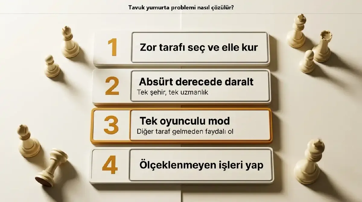 Tavuk yumurta problemini çözmenin dört adımı