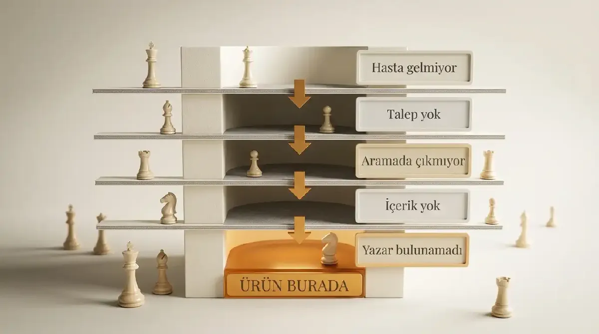 Beş kademeli neden kuyusunun kesiti, en altta amber katman