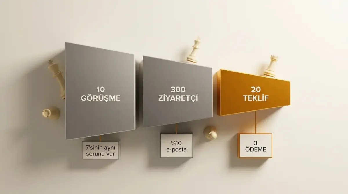 Üç aşamalı doğrulama eşiklerinin huni diyagramı
