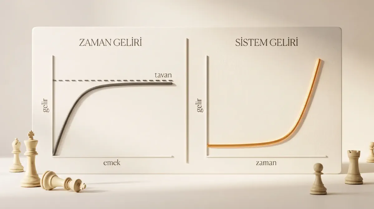 Zaman geliri ve sistem geliri eğrilerinin karşılaştırması